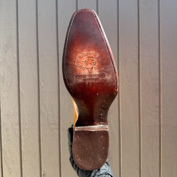 #62 Chameleon x Cocodrile Tail Design Western Boot Color Orange